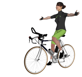 骑自行车的人精细人物模型 (3)